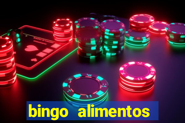 bingo alimentos para imprimir